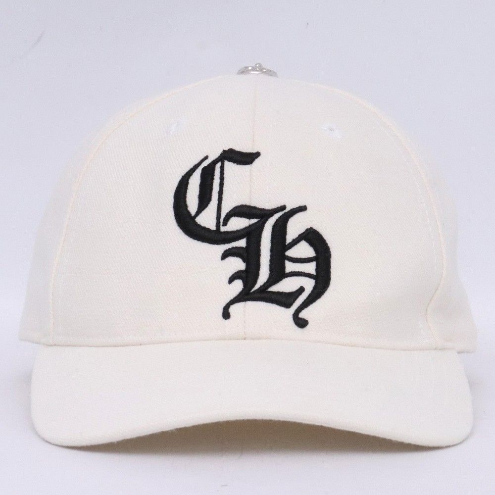 CHROME HEARTS ベースボールキャップ 6パネル CH サイズ7 3/8 ホワイト CHROME HEARTS ベースボールキャップ 6パネル CH サイズ7 3/8 ホワイト