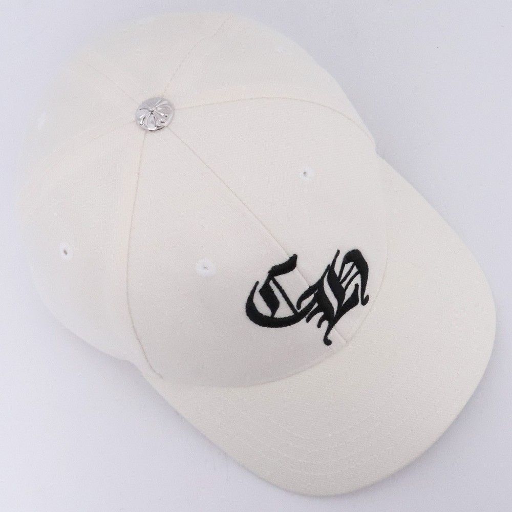 CHROME HEARTS ベースボールキャップ 6パネル CH サイズ7 3/8 ホワイト CHROME HEARTS ベースボールキャップ 6パネル CH サイズ7 3/8 ホワイト