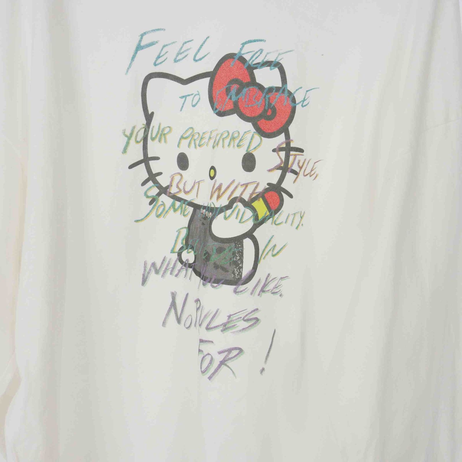 アメリヴィンテージ Ameri VINTAGE × HELLO KITTY DAMAGE LONG TEE