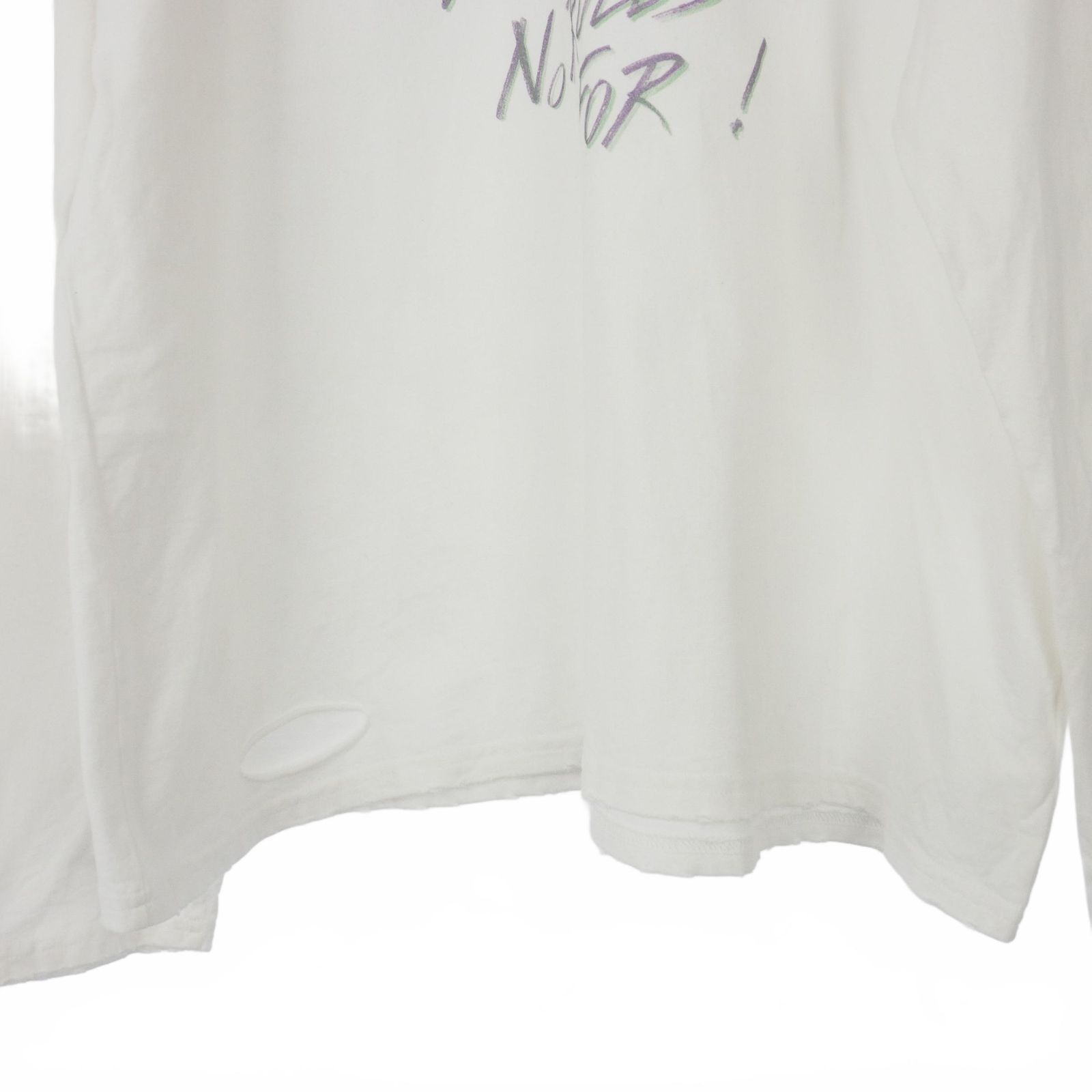アメリヴィンテージ 22AW カットソー 長袖 F 白 アメリヴィンテージ Ameri VINTAGE × HELLO KITTY DAMAGE LONG TEE