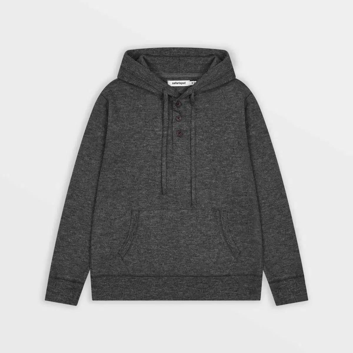 サファリスポット Lightweight Knit Hoodie (Charcoal)