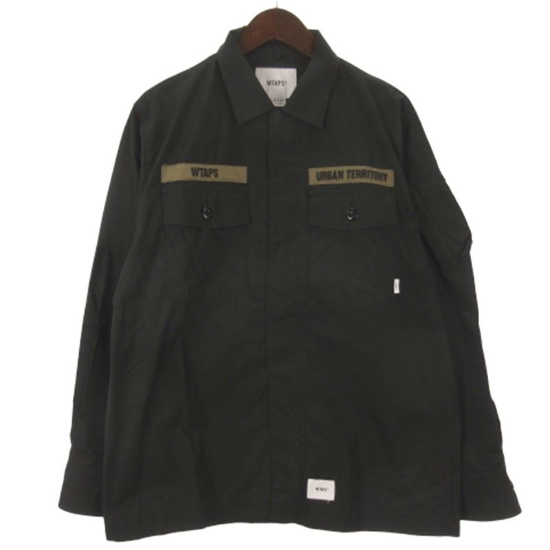 ダブルタップス WTAPS ミリタリー シャツ ジャケット ブラック 1 