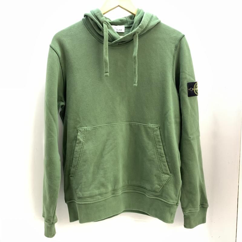 中古】STONE ISLAND ガーメントダイコットンプルオーバースウェット M