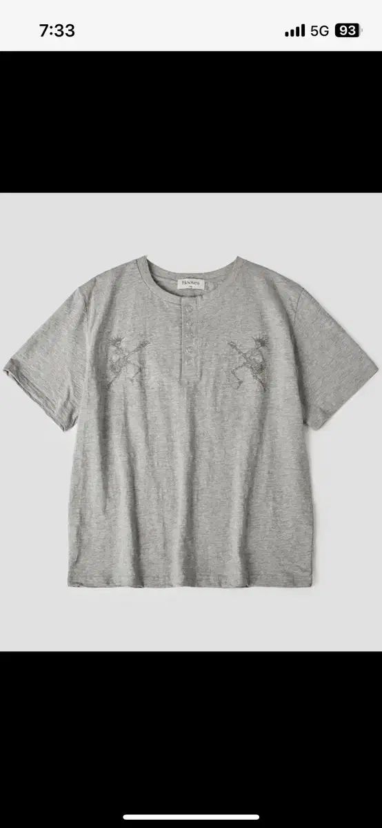 WHOOBUZZ(フーズ)ツイン スケルトン ヘンリーネック 半袖Tシャツ M