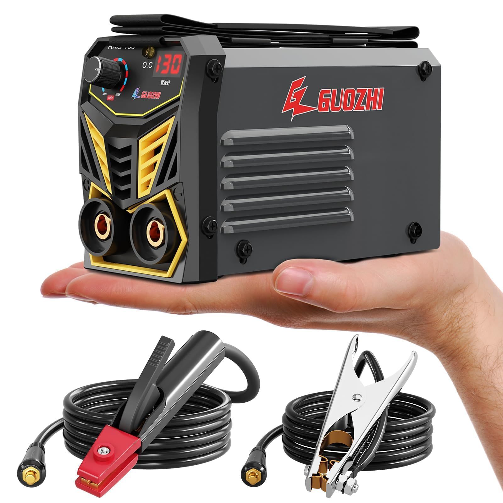 GZ GUOZHI 溶接機 100v アーク溶接 130A インバーター直流半自動 ミニポータブル溶接機 ホットスタート 初心者向け 小型 軽量 家庭用 日本語取扱説明書付き MINI ARC-130(沖縄・離島の方不可) 4f90f9d7