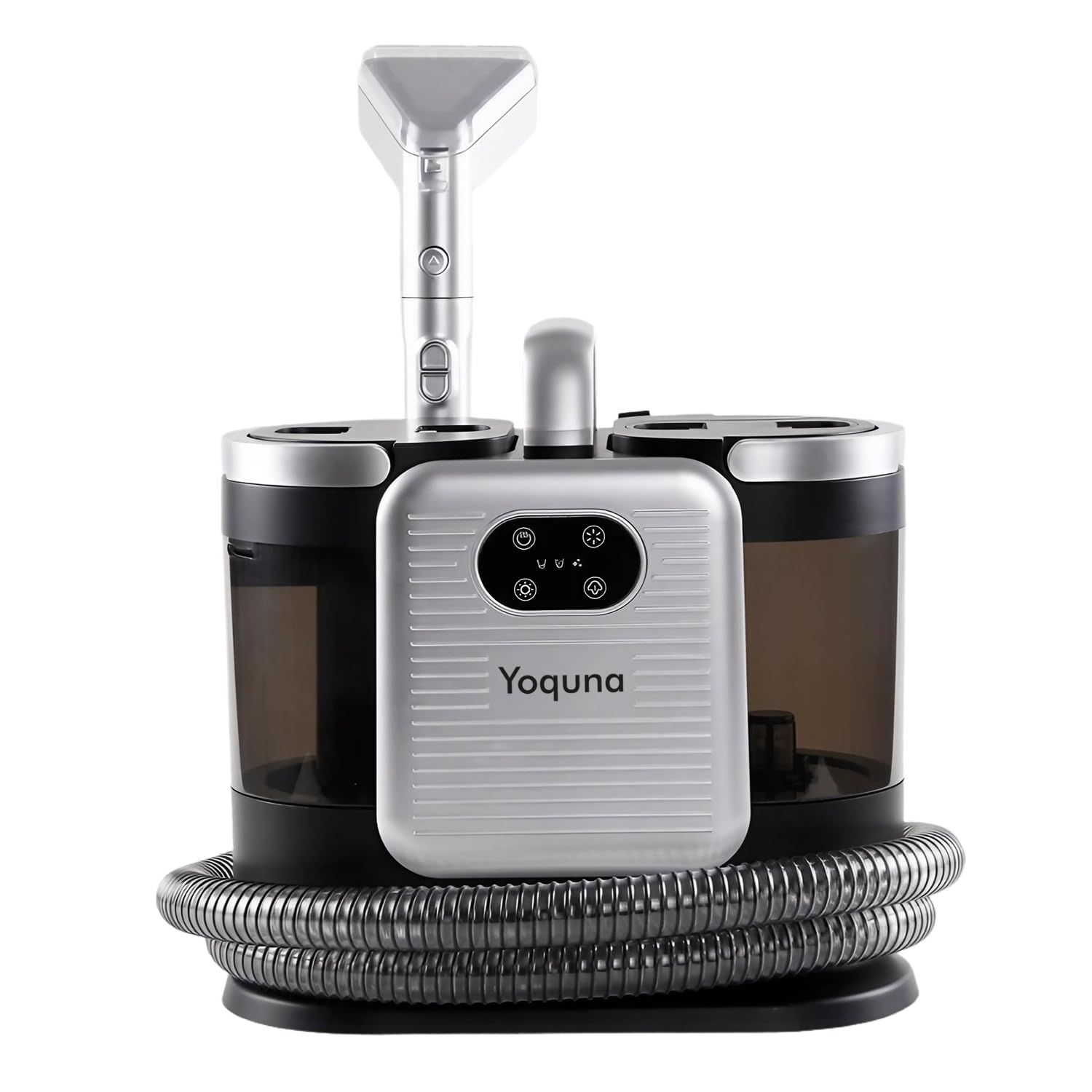 【SNS300万再生突破】Yoquna スチームクリーナー 60℃温水生成 100℃スチーム リンサー掃除機 カーペットクリーナー カーテン ソファ キッチン マットレス 高温洗浄 強力吸引 大容量タンク 日本語ガイダンス 敷き 込み カーペ 800610da