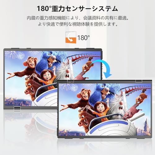 UPERFECT デュアル モバイルモニター 15.6インチ ドライバー不要 2画面ディスプレイ 自立型 デュアルディスプレイ 折り畳み FHD1080P トリプルモニター 回転機能 IPS液晶パネル フル機能Type-C MiniHDMI 50401a1f UPERFECT デュアル モバイルモニター 15.6インチ ドライバー不要 2画面ディスプレイ 自立型 デュアルディスプレイ 折り畳み FHD1080P トリプルモニター 回転機能 IPS液晶パネル フル機能Type-C MiniHDMI 50401a1f