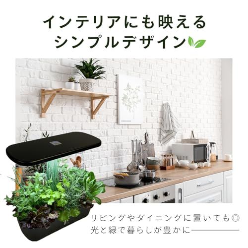 水耕栽培キット 簡単操作・水耕栽培セット。・LED植物成長ライト・自動水循システム・植物に最適な生育環境を提供し、室内で手軽に家庭栽培を楽しめます [ ASLT ] (ブラック)kk 8faac884