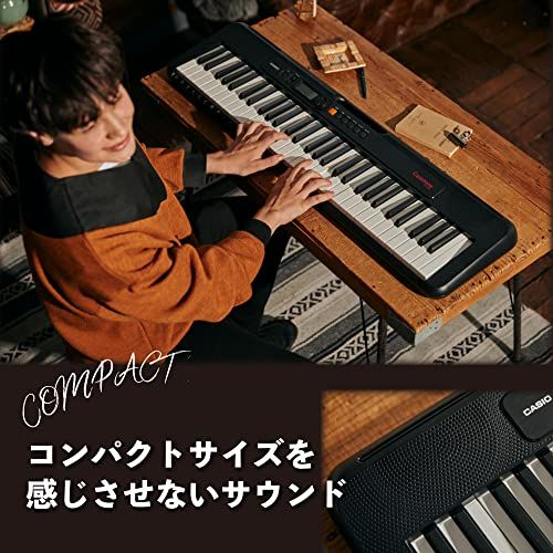 カシオ (CASIO) 電子キーボード Casiotone CT-S195 (ブラック) 61鍵盤 軽量&コンパクト 持ち運びしやすい 2WAY給電kk c62be5a3
