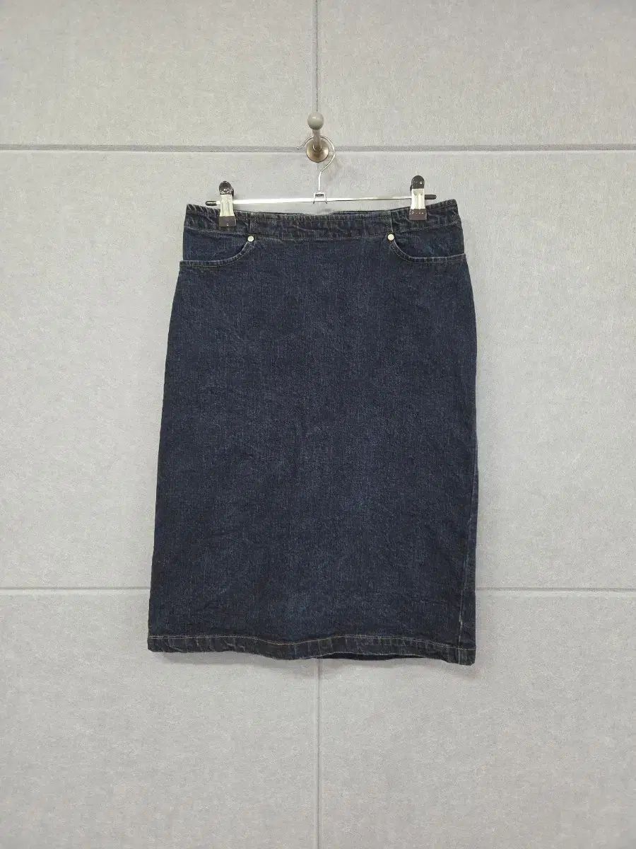MAX MARA マックスマーラ ライクラ ストレッチ ダークブルー デニム スカート