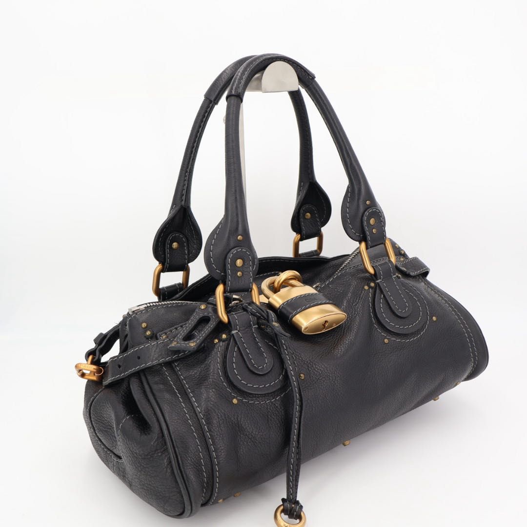 クロエ CHLOE ヴィンテージ パディントン レザー ショルダーハンドバッグ