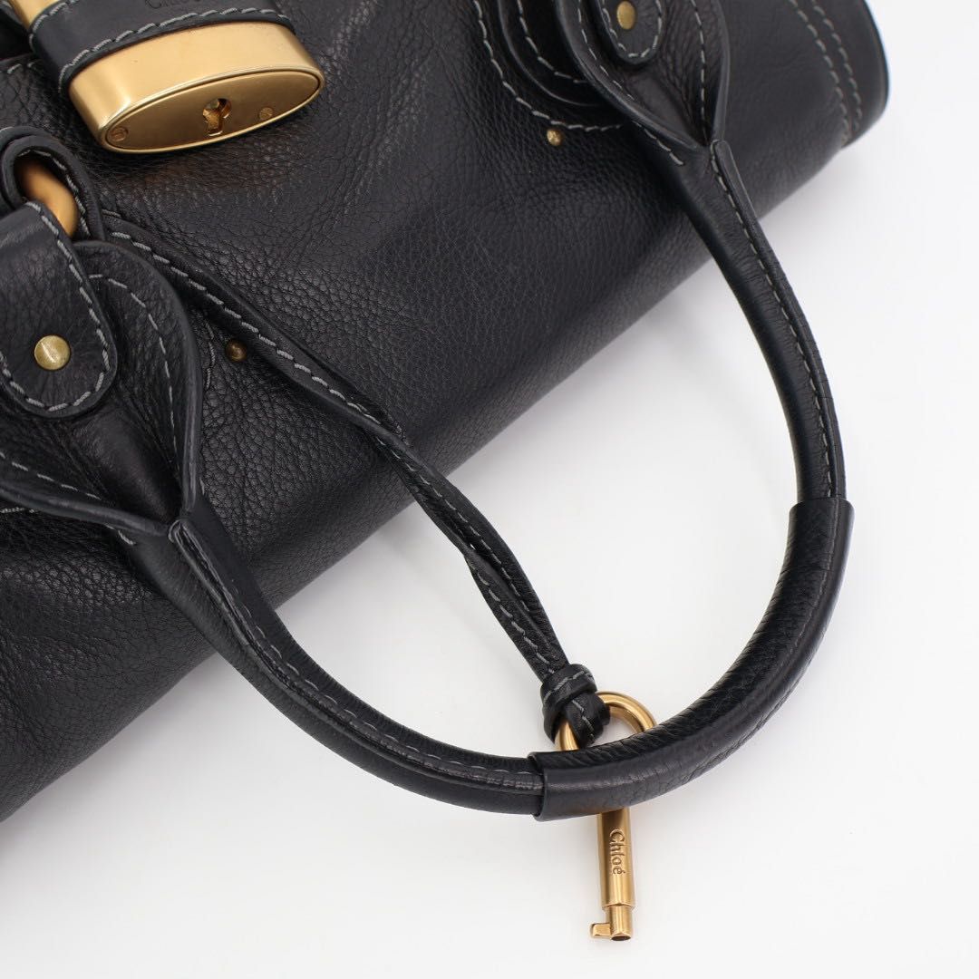 クロエ CHLOE ヴィンテージ パディントン レザー ショルダーハンドバッグ クロエ CHLOE ヴィンテージ パディントン レザー ショルダーハンドバッグ