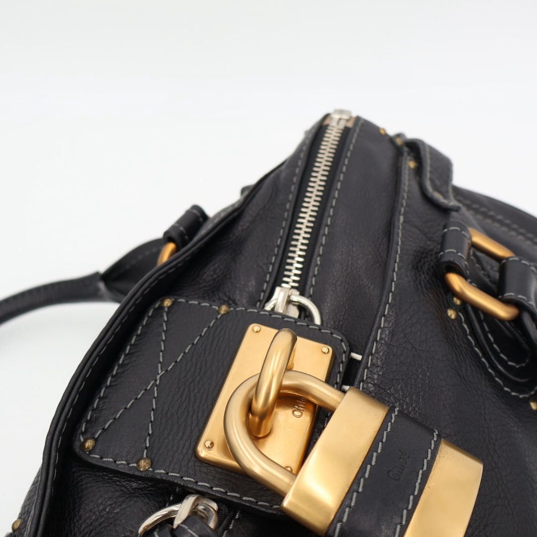 クロエ CHLOE ヴィンテージ パディントン レザー ショルダーハンドバッグ クロエ CHLOE ヴィンテージ パディントン レザー ショルダーハンドバッグ