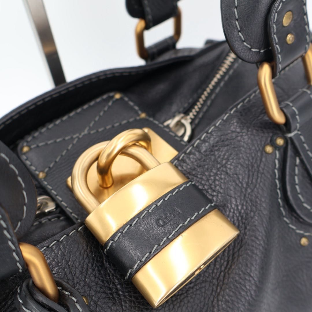 クロエ CHLOE ヴィンテージ パディントン レザー ショルダーハンドバッグ クロエ CHLOE ヴィンテージ パディントン レザー ショルダーハンドバッグ