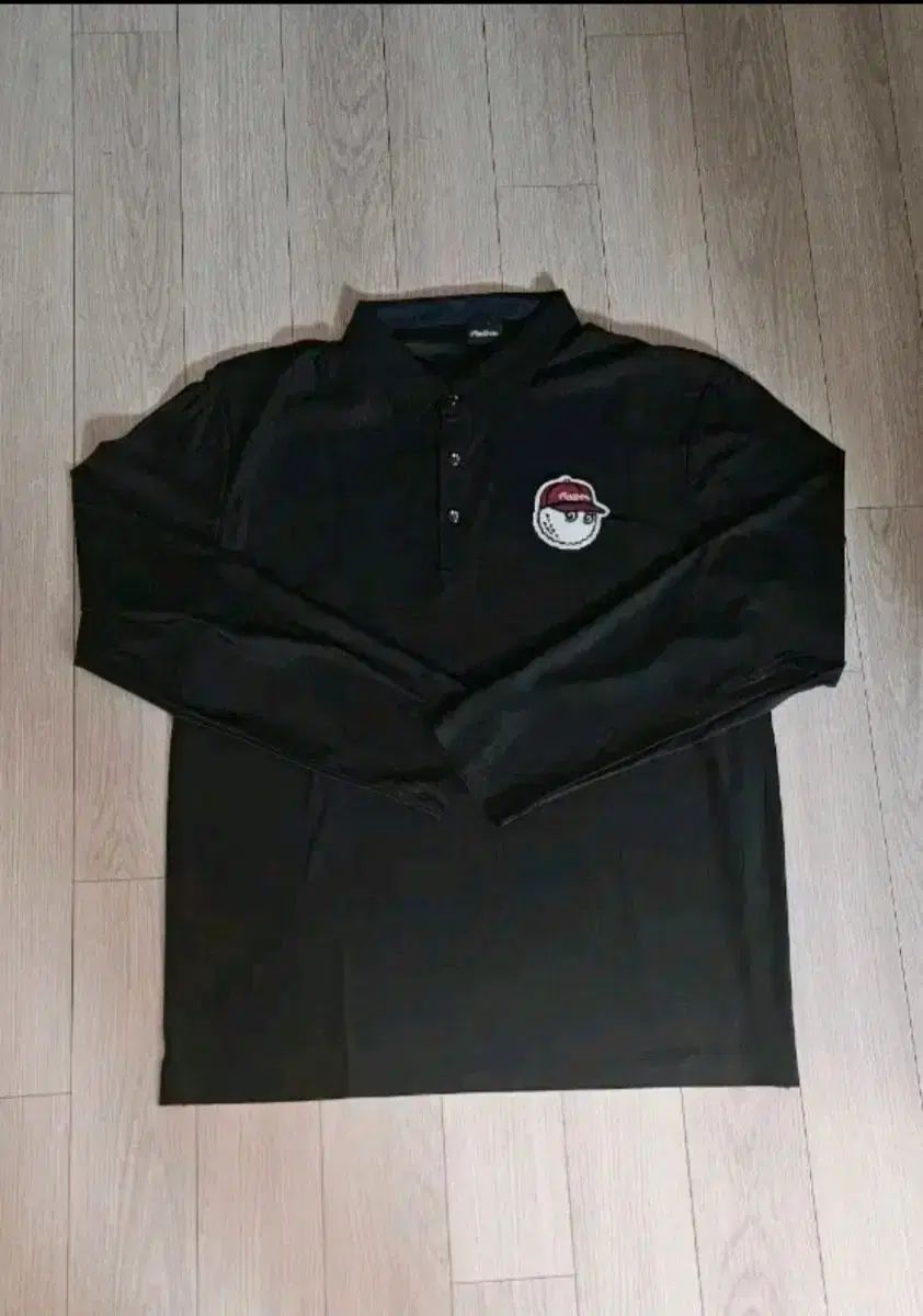 マルボンゴルフ 黒 長袖 カラーTシャツ 100 105