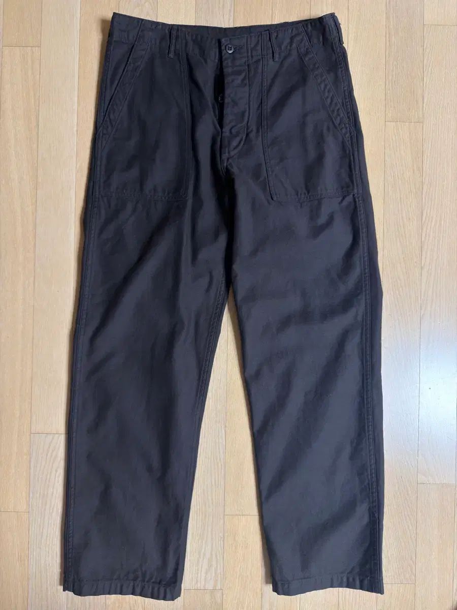 orSlow US アミ ファティーグ パンツ レギュラー フィット ブラック 4サイズ
