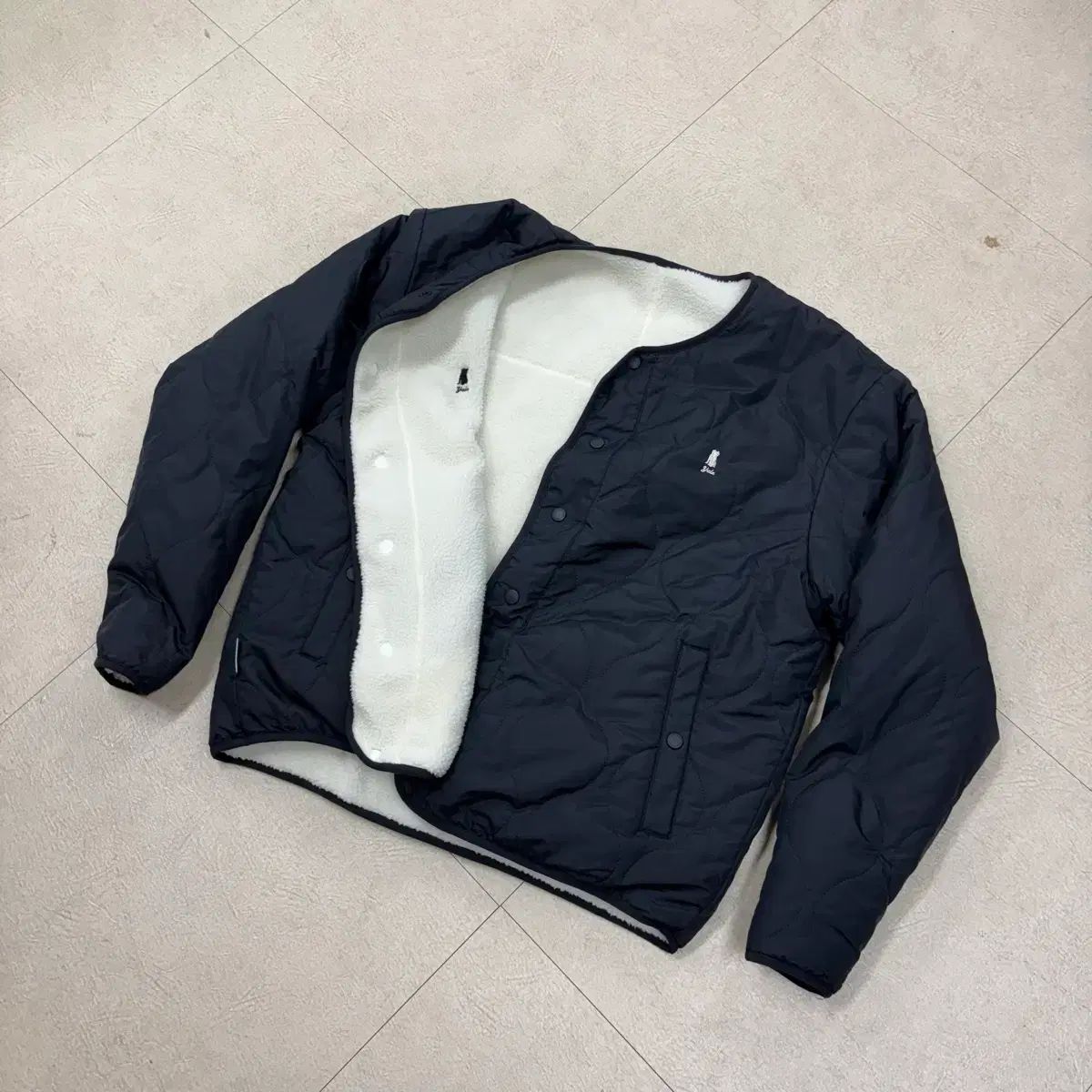 YALE リバーシブル フリース スモールロゴ ジャケット