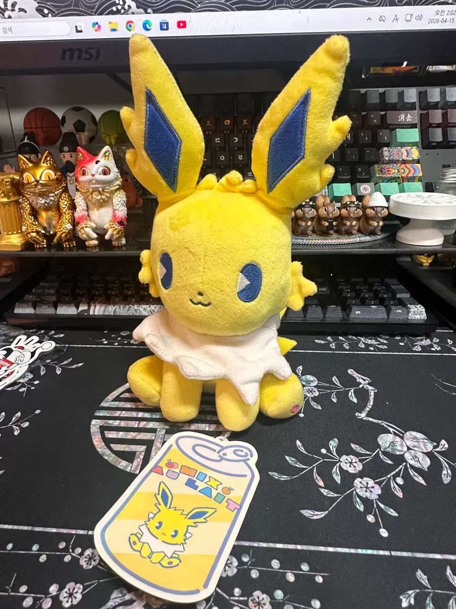 ポケットモンスター 쥬피サンダー ミックスAU LAIT フルーツミルク サイコソーダ マスコットぬいぐるみ