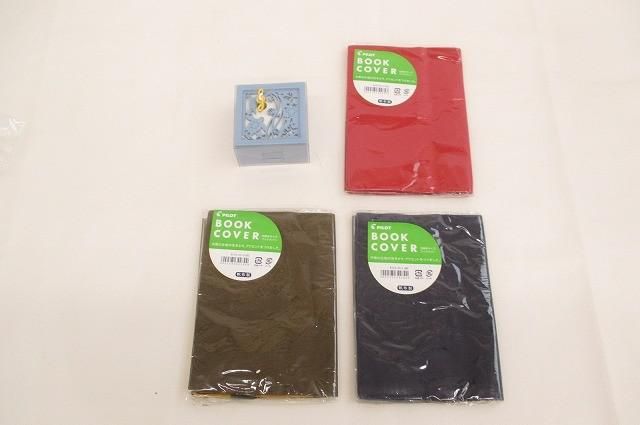 ヂャンティ オルゴール 海の声 6.5×6.5×3.8cm/パイロット 文庫サイズ ブックカバー 4点 4,500円