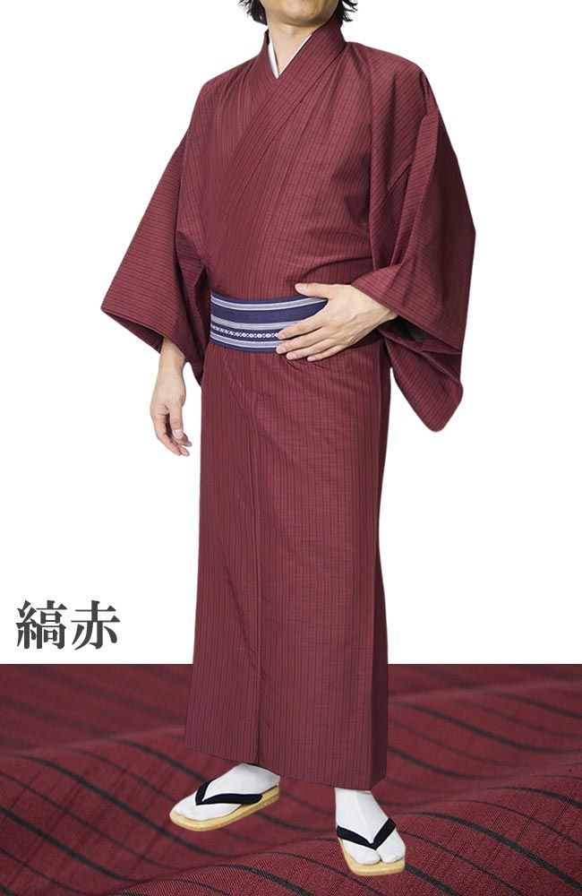 平和屋着物▽男性 長羽織 スリーシーズン 春夏秋 塵除け 暗黒色 黒地