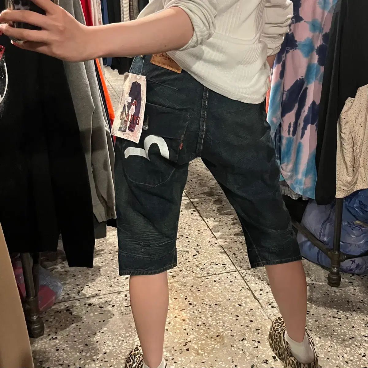 EVISU エヴィス バミューダ デニム パンツ