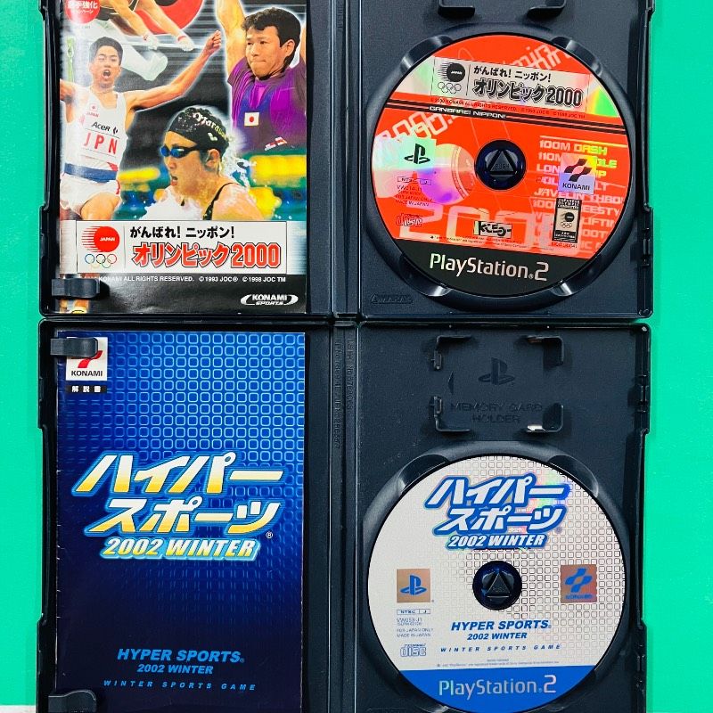 2点セット】PS2 がんばれ！ニッポン！オリンピック2000 ハイパー
