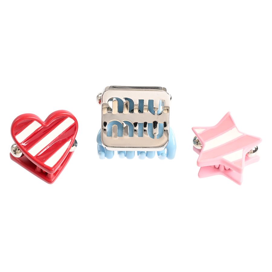 MIU MIU ミュウミュウ 他小物 ヘアクリップ3個セット 5IF084 - メルカリ