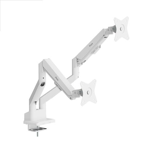 Pixio PS1D Wave White モニターアーム デュアル 白 ホワイト 2画面 上下 ガススプリング かわいい 32インチ 対応 shu 04ac69be