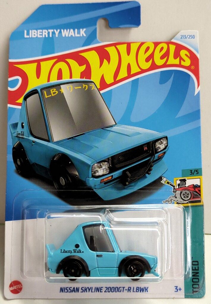 MATTEL HOTWHEELS TOONED 3/5 HXR17 日産 スカイライン 2000GT-R LBWK