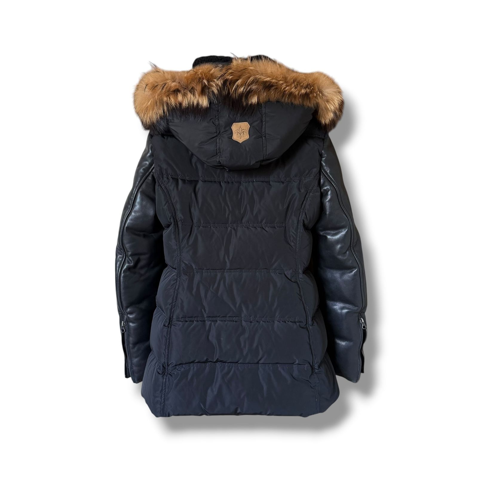 Mackage 3way 袖レザー切替ダウンジャケット S相当 ブラック - メルカリ