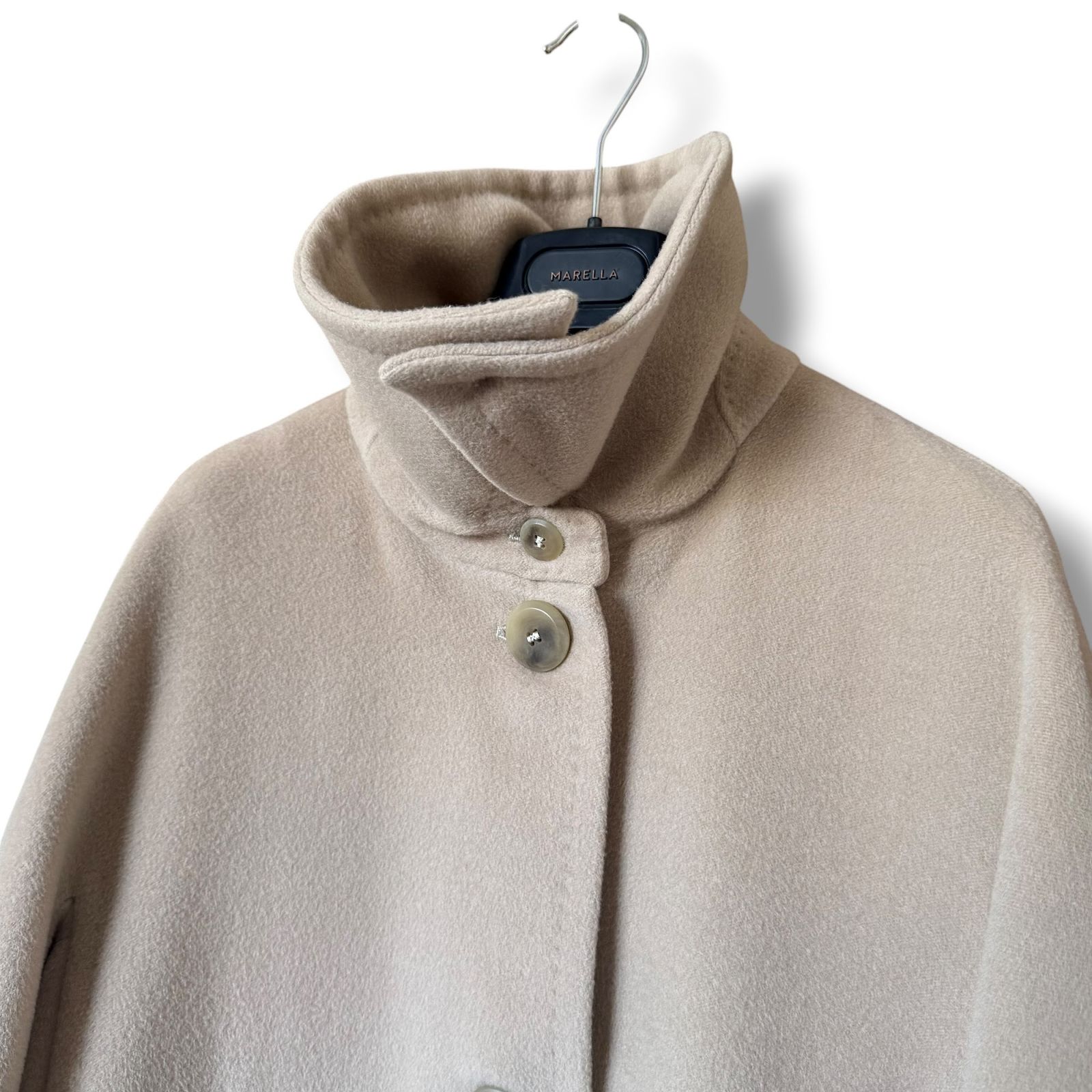 美品 最高級白タグ MaxMara カシミヤ ロングチェスターコート 40