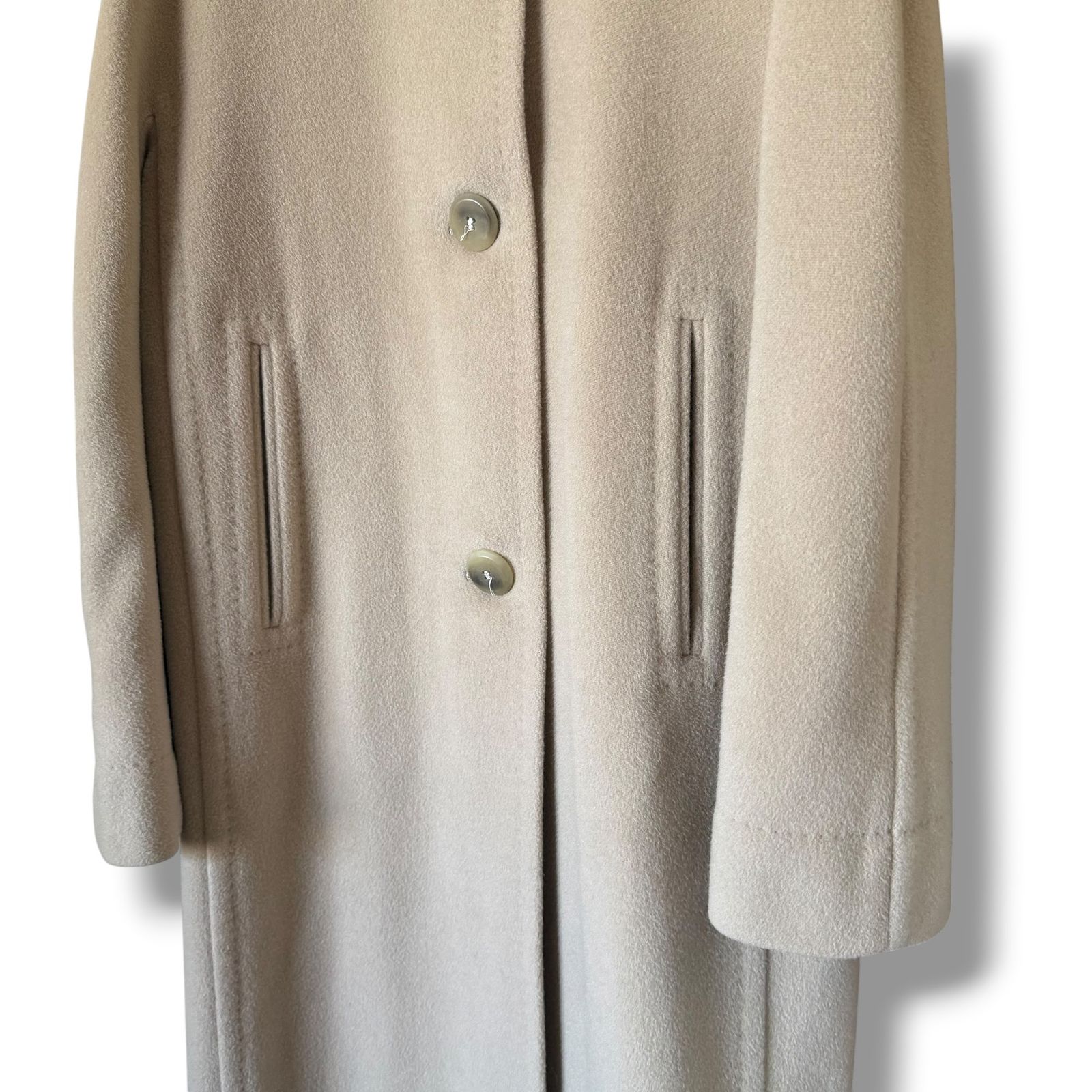 美品 最高級白タグ MaxMara カシミヤ ロングチェスターコート 40