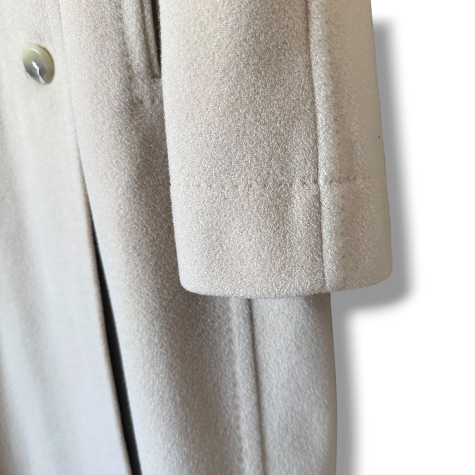 美品 最高級白タグ MaxMara カシミヤ ロングチェスターコート 40