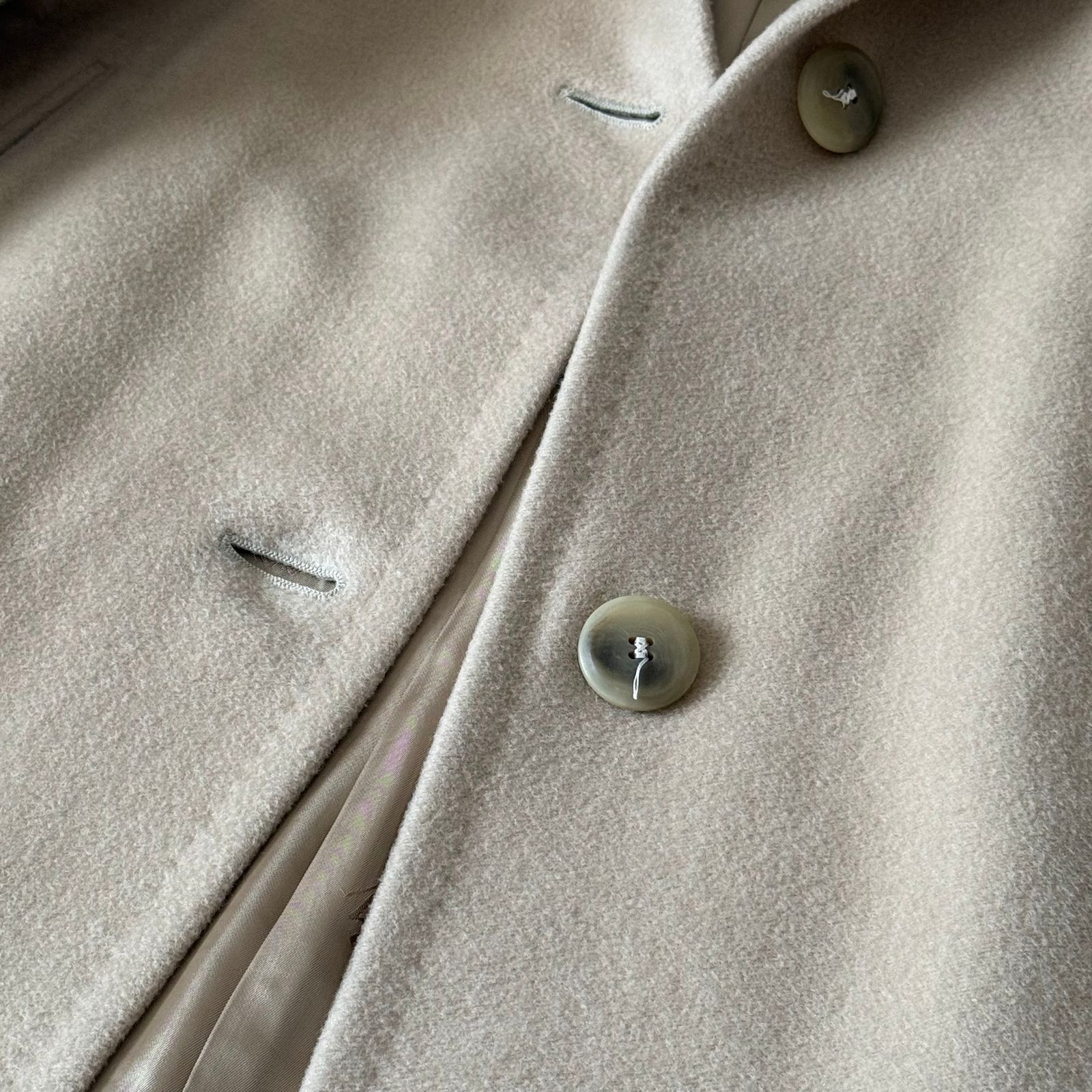美品 最高級白タグ MaxMara カシミヤ ロングチェスターコート 40