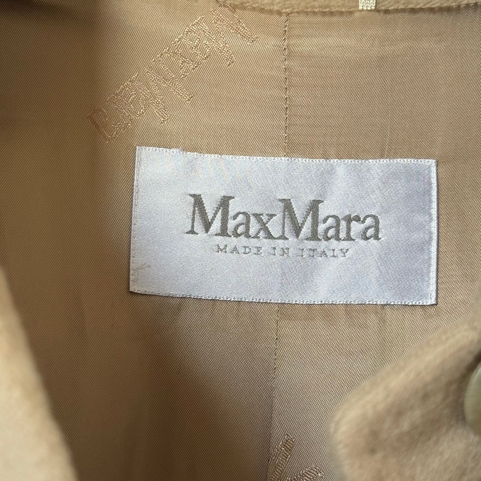 美品 最高級白タグ MaxMara カシミヤ ロングチェスターコート 40