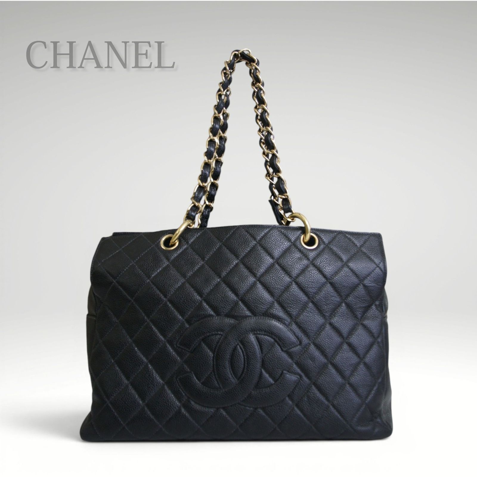 中古】CHANEL シャネル チェーンショルダーバッグ レディース ブラック 