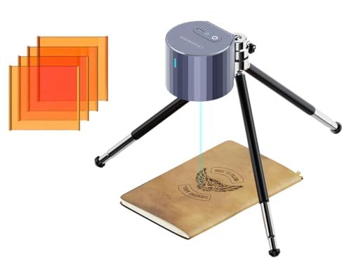 LaserPecker LP1Plus/PRO レーザー彫刻機 小型 レーザー刻印機 超コンパクト 初心者向けレーザー彫刻 家庭用レーザー加工機 DIY プレゼント 木 紙 革 布 果物 加工可 LDS日本語アプリ簡単操作 供電対応 (LP1PRO三脚スタso