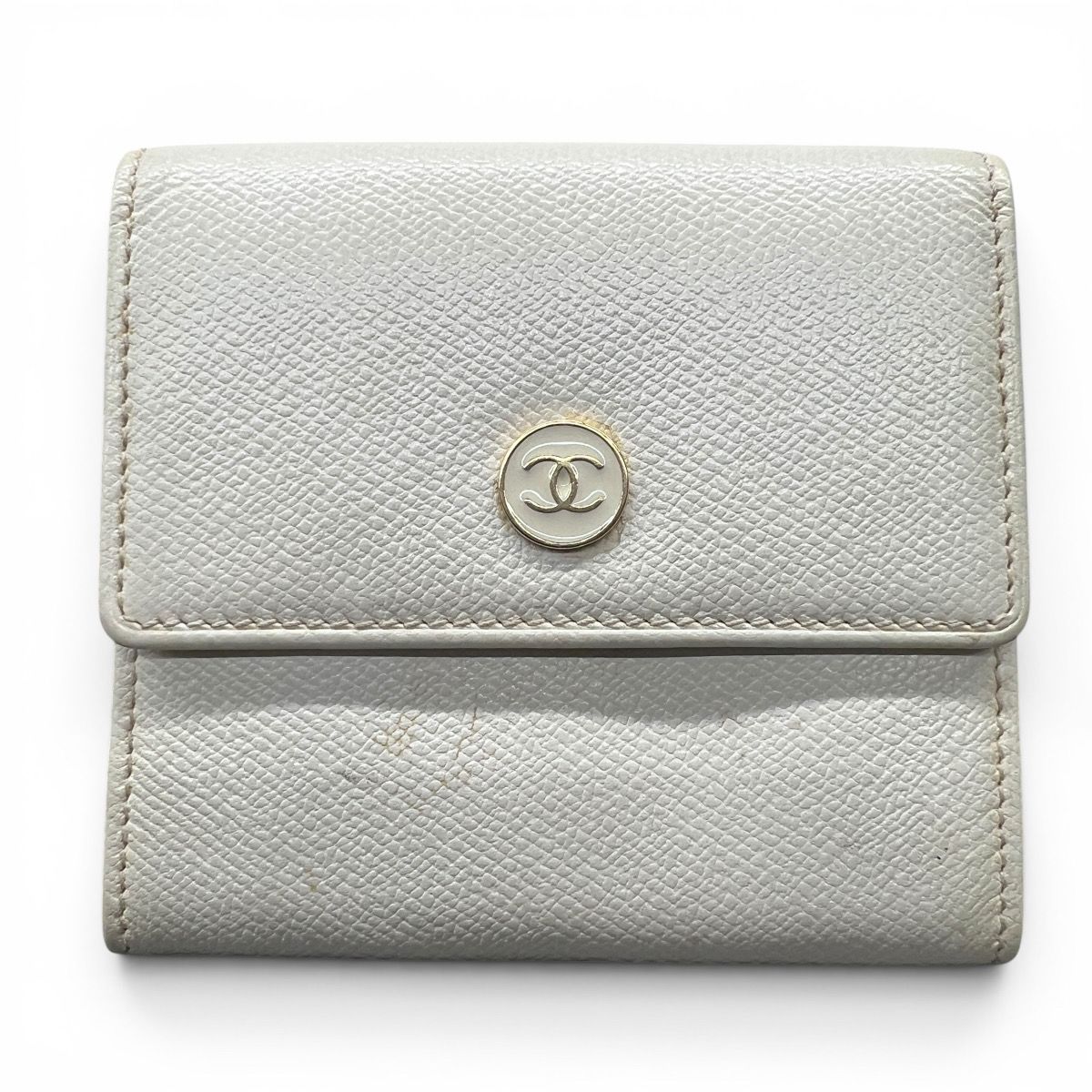 シャネル CHANEL ココマーク Wホック 3つ折り財布 レディース 送料無料 【中古】 CHANEL（シャネル） ココマーク 三つ折り 財布 マトラッセ Wホック