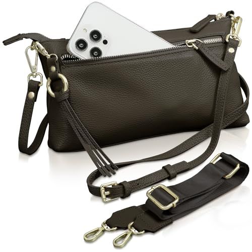 [アンコール] ショルダーバッグ 【長財布も入る】 スマホ ショルダー 本革 高見え ベルト2種類 横型 レディース 小さめ スマホポーチ 斜めがけ ミニショルダー 財布 スマホポシェット スマホ バッグ 軽量 ショルダーポーチ フォーマル 19cfe6d4