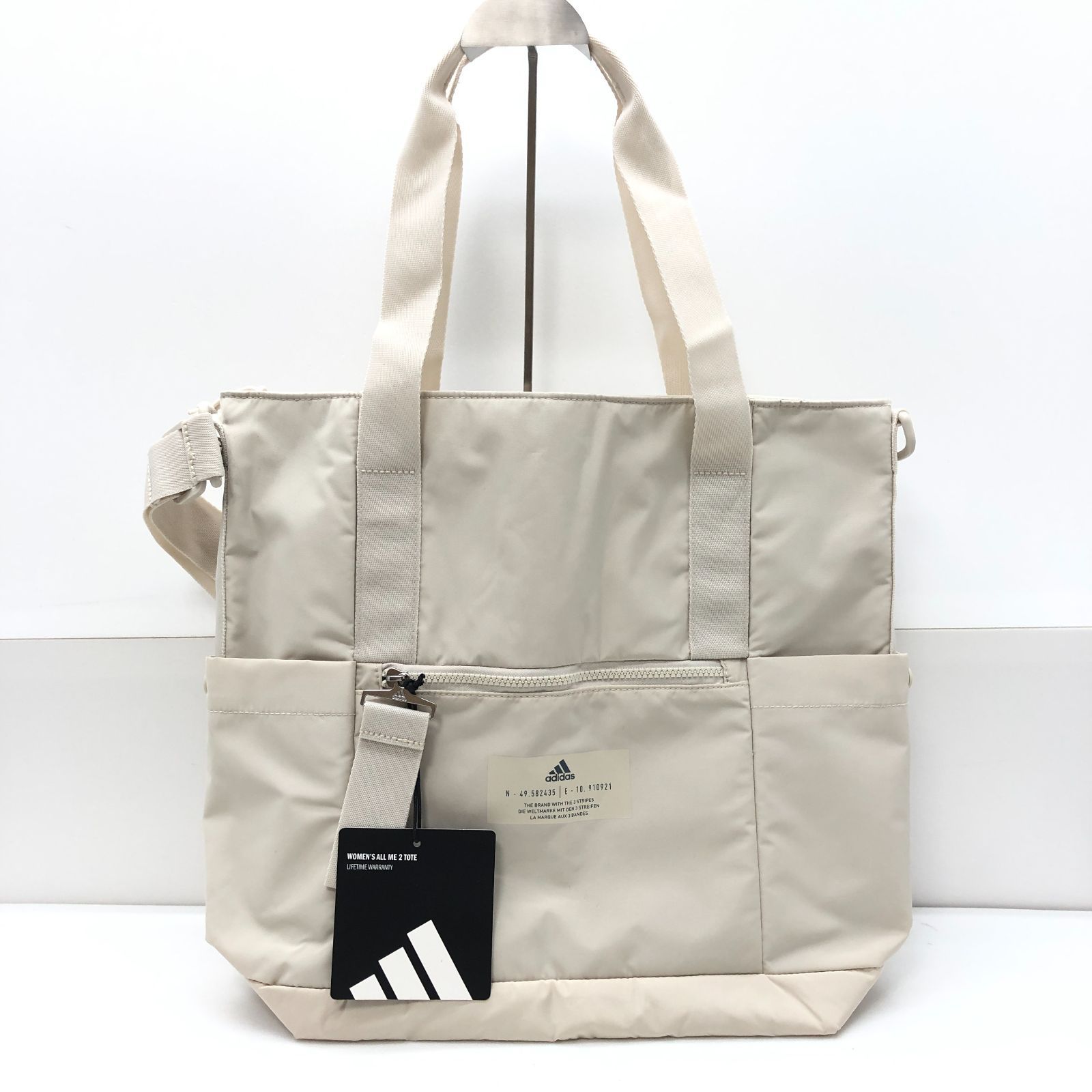 タグ付き/美品】adidas トートバッグ ベージュ系 アディダス SGAW26 