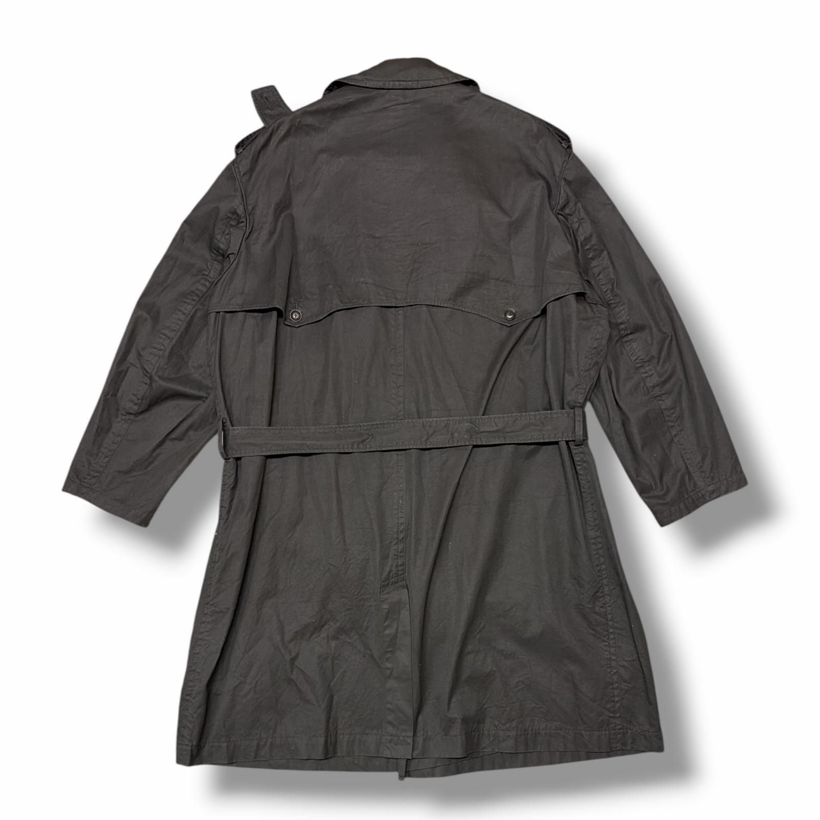 参考上代156200円 Y's BANG ON! 22SS No.153 W Trench-coat ダブルトレンチコート ワイズバングオン YW-C73-073 ブラック 3 （15295M） 参考上代156200円 Y's BANG ON! 22SS No.153 W Trench-coat ダブル