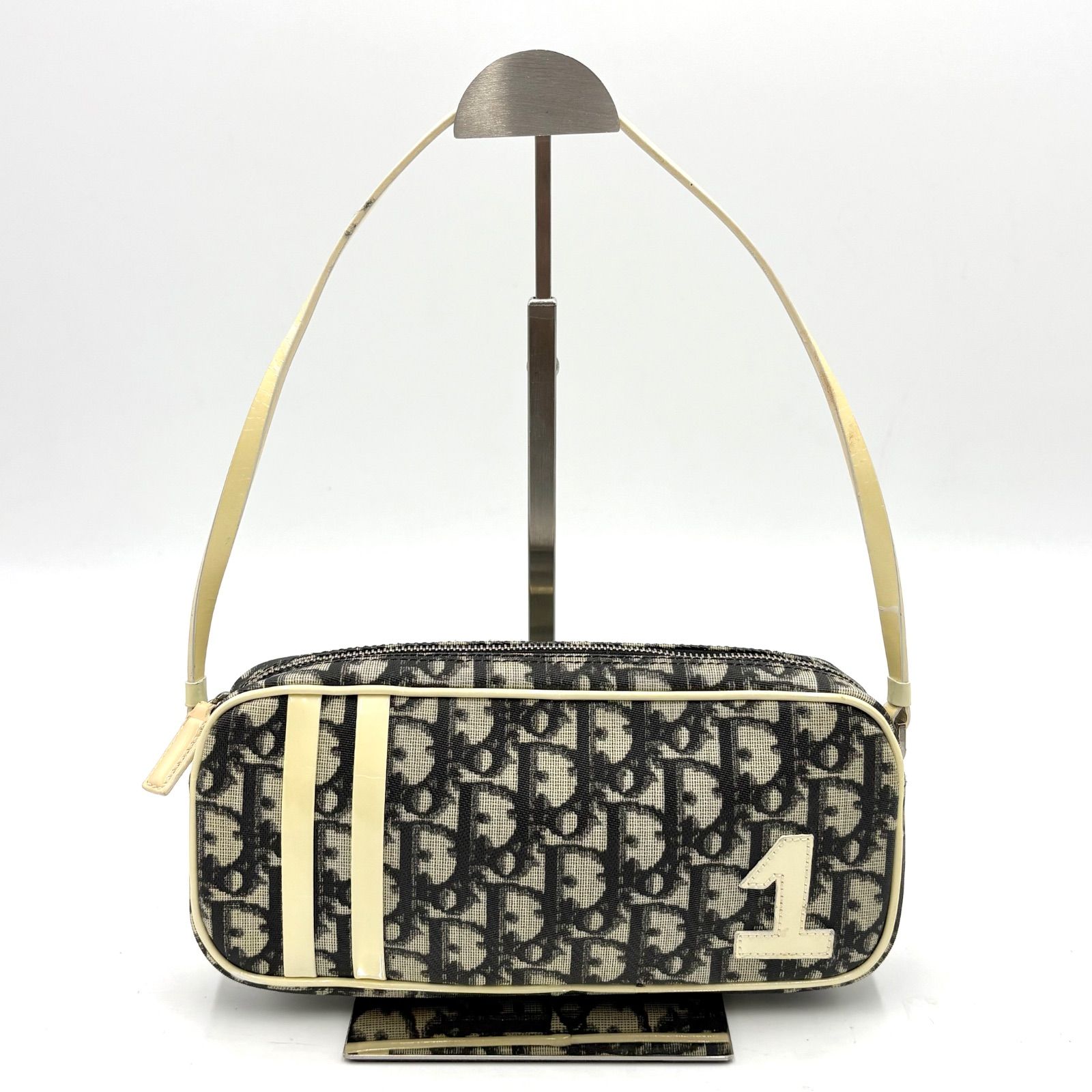 Christian Dior ショルダートロッターナンバー1 美品◎Christian Dior ナンバーライン No.1 トロッター 柄