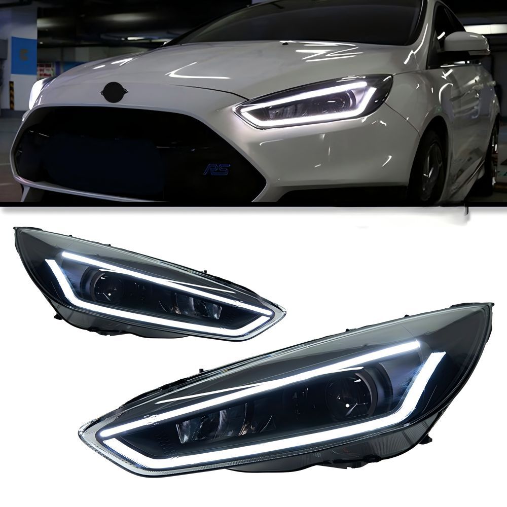 Ford Focus (フォード・フォーカス) 2015-2018専用 LEDヘッドライト デイライト＆ウインカー内蔵 バイキセノンレンズ 高輝度視認性UP ドレスアップ効果抜群 簡単取付 車種専用 防水仕様 おすすめ 送料無料 80,299円