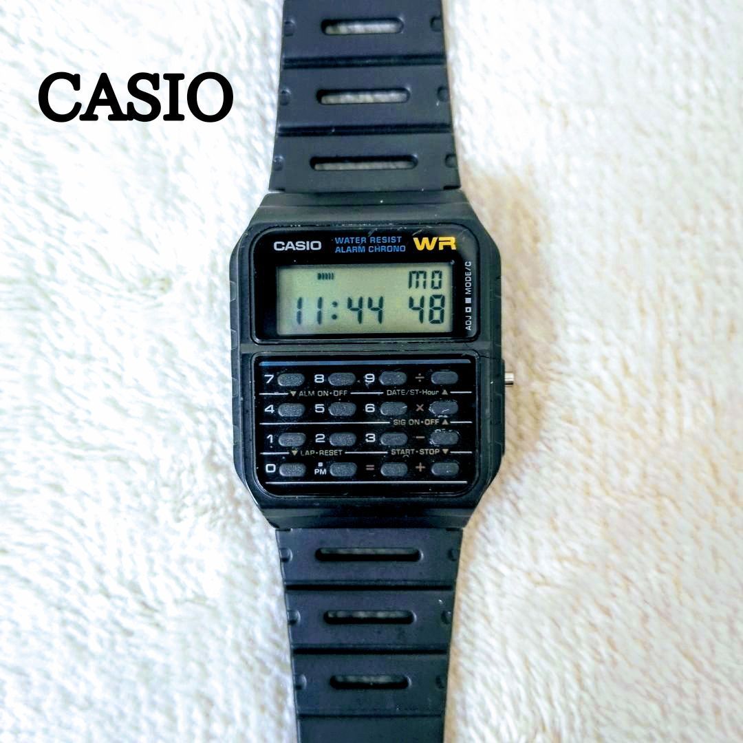 CASIO CA-53W デジタル腕時計稀少データバンク 廃盤旧モデル レア品 希少・日本製】カシオ データバンク CA-53W 電卓機能付 デジタル腕時計