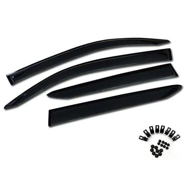 N-WGN(Nワゴン)/ カスタム JH1 JH2 専用設計 スモーク ドアバイザー/サイドバイザー 強力両面テープ＆取付固定金具付き 純正メーカー採用品質(社外品)kk deff3059