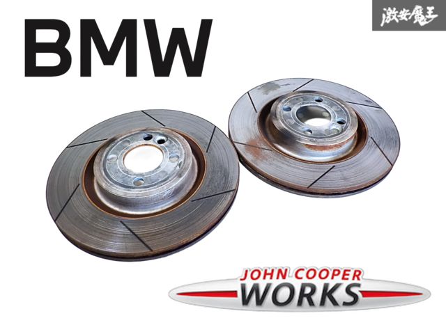 社外 MFJCW R56 BMW MINI ミニ JCW ジョンクーパーワークス フロント スリット ブレーキローター 左右 R55 R57 R58 R59 1214853-HCGM 棚J-2