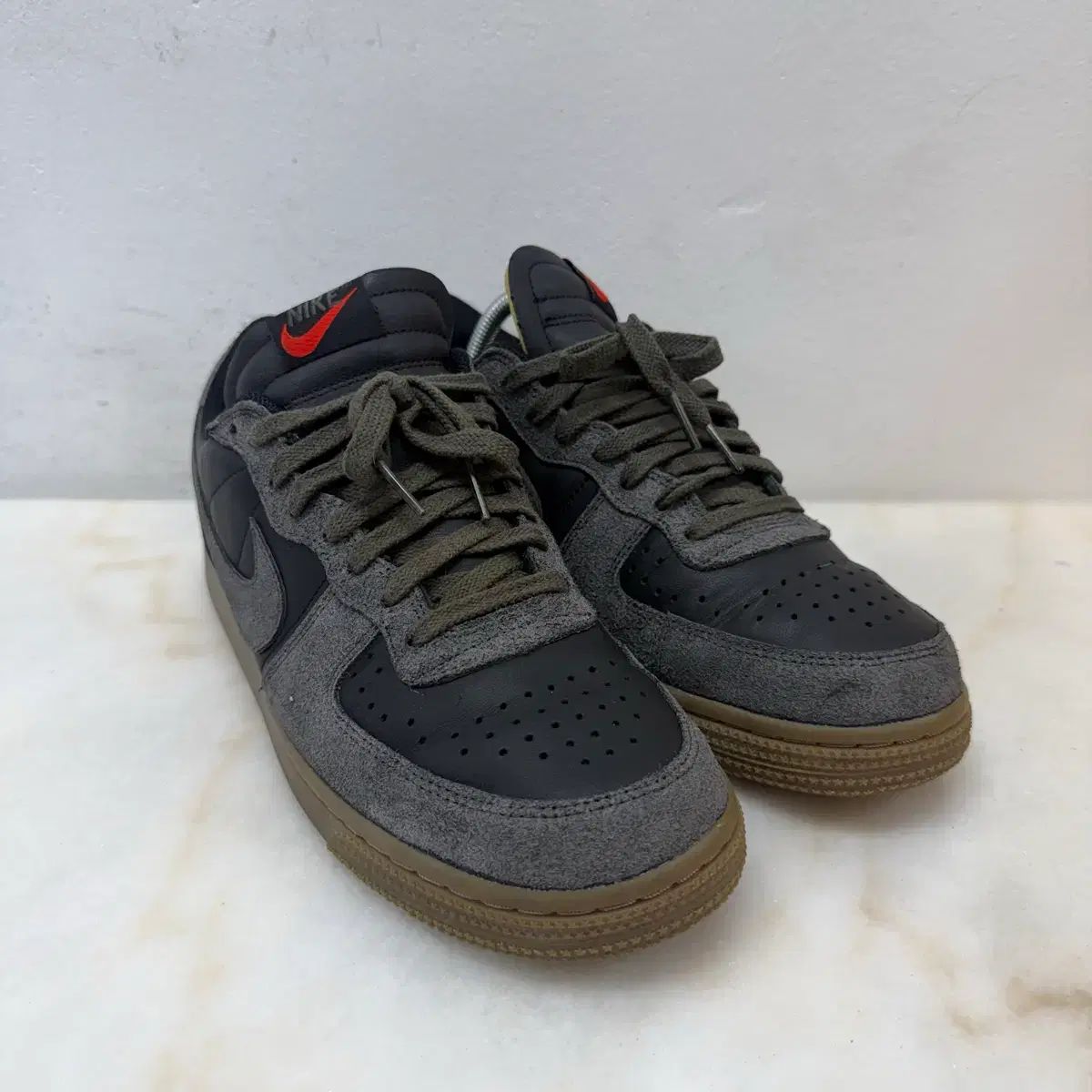 (265)NIKE ナイキ スニーカー ターミネーター ロー ブラック Mサイズ アッシュ