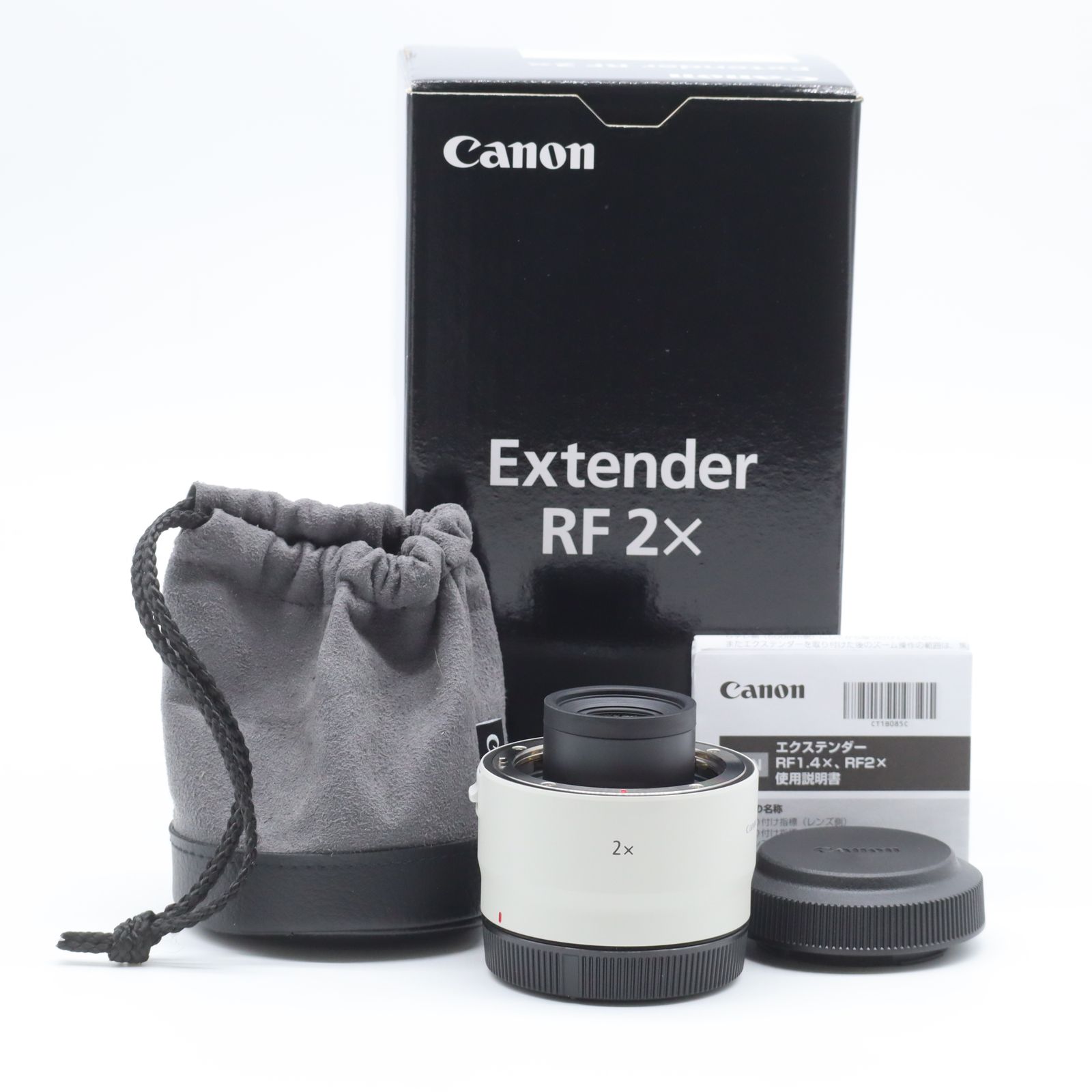 Canon エクステンダー RF2X｜RFマウント用 純正テレコンバーター｜焦点距離2倍 望遠撮影向け キヤノン【中古】