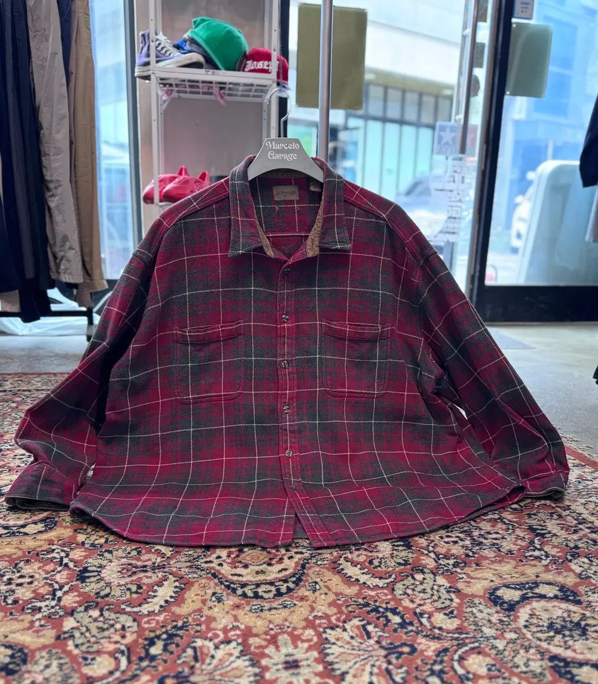 ヴィンテージ オーバーサイズ ヘビー フランネル シャツ 3XL (732)