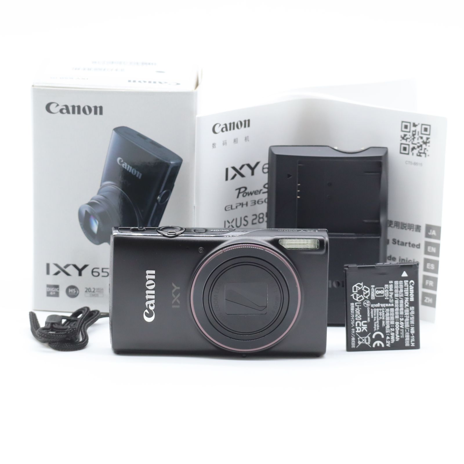 CANON ixy 650 【中古品】　【動作確認済み】 キヤノン 【中古美品・動作確認済】Canon IXY 650 ブラック コンパクト